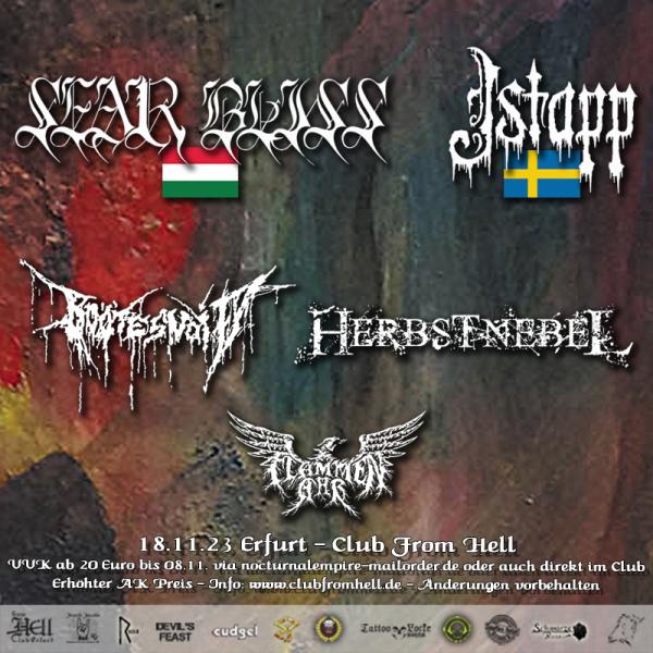 18.11.2023: Sear Bliss, Istapp, Boötes Void, Herbstnebel, Flammenaar